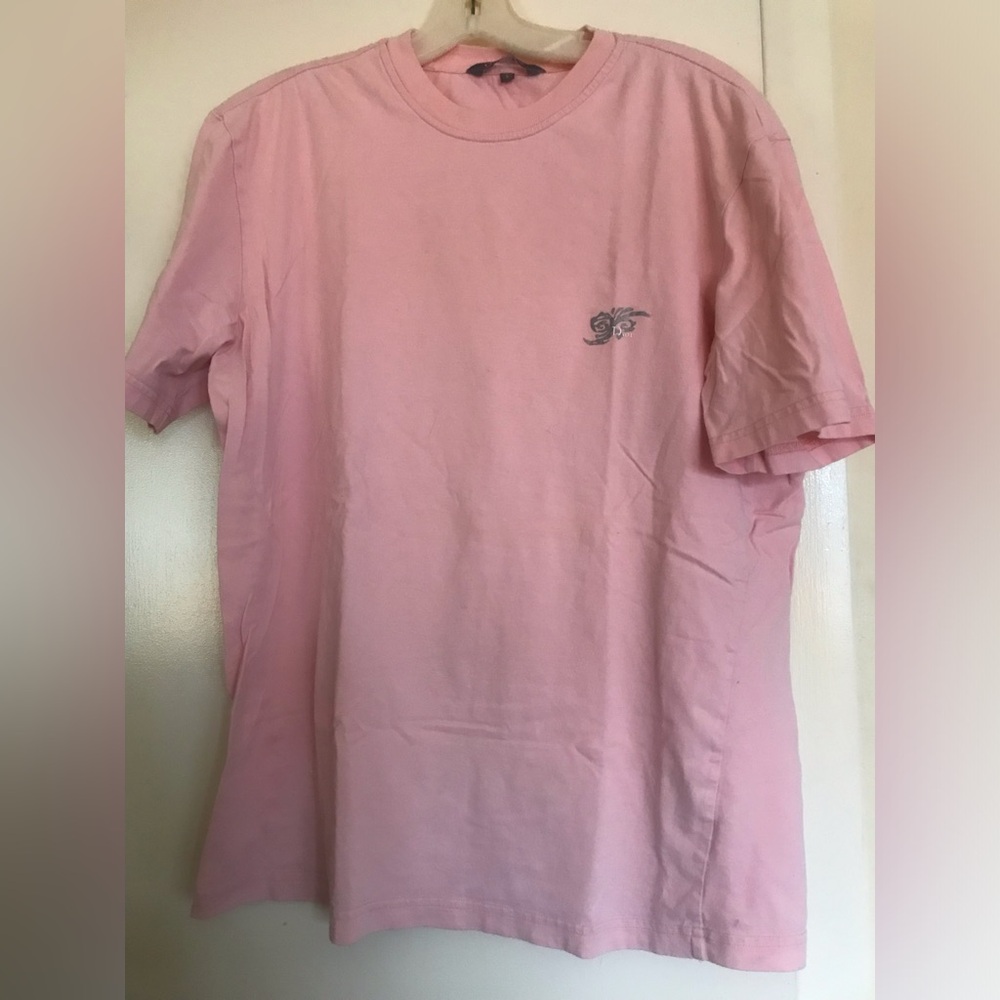 Christian Dior Pink Graphic Men's T-Shirt size L short sleeves
